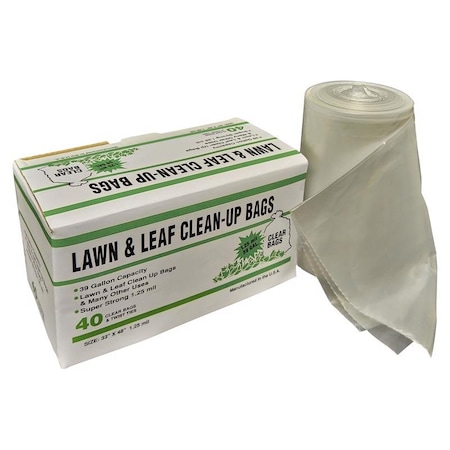 Poly-Pak Poly-Pak Primrose 39 gal Lawn & Leaf Bags Twist Tie 40 pk 39126